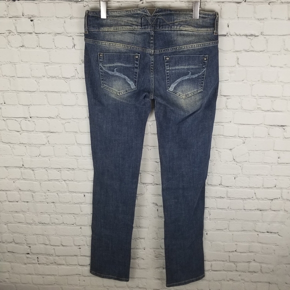 TRF ZARA | straight leg seam detail jeans - Picture 2 of 8